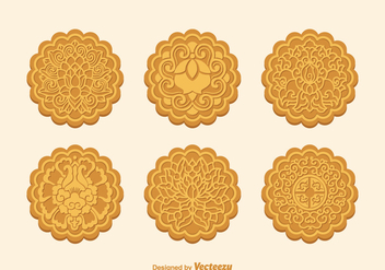 Free Vector Mooncake Set - vector gratuit #387831
